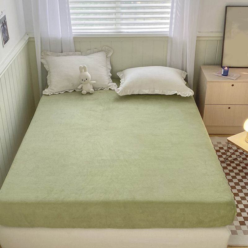 Soild Bed Sheet Set Flannel Elegand Super Soft Modern Fitted Sheet