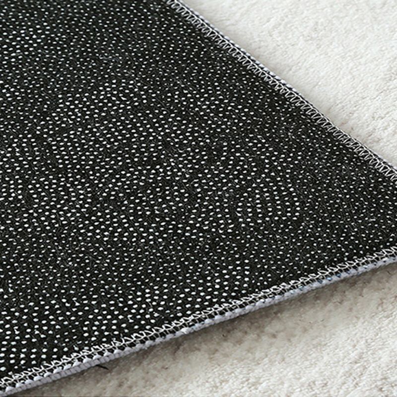 Casual Color Block Rug Polyester Area Rug Non-Slip Backing Indoor Carpet for Living Room