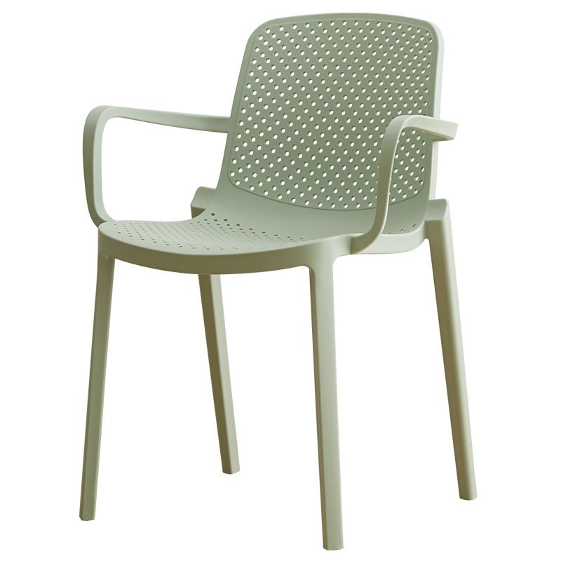 Modern Plastic Chair Parsons Chair in Matte Finish for Kitchen