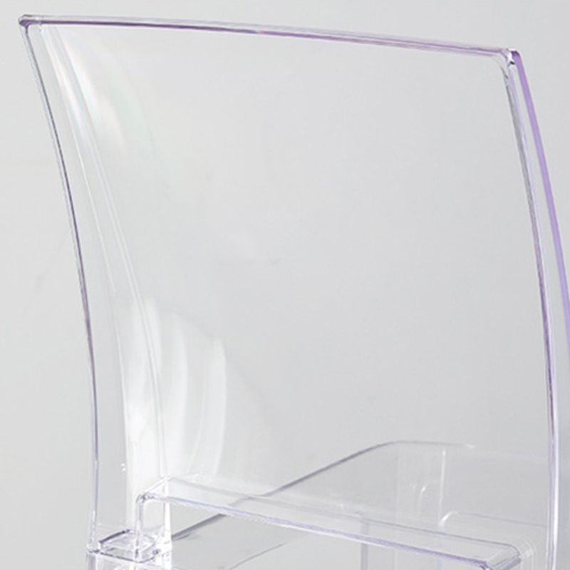 Industrial Style Plasticr Bar-stool Square Seat Counter Bar Stool with Plastic Legs