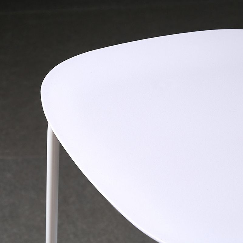 Modern Plastic Bar-stool Square Seat Counter Bar Stool with Metal Legs
