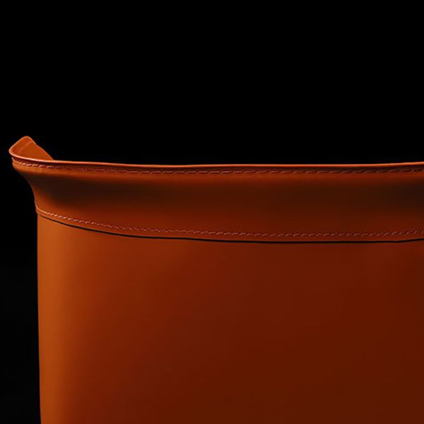 Contemporary Leather Dining Chair Arm Wingback Side Chair for Home Use