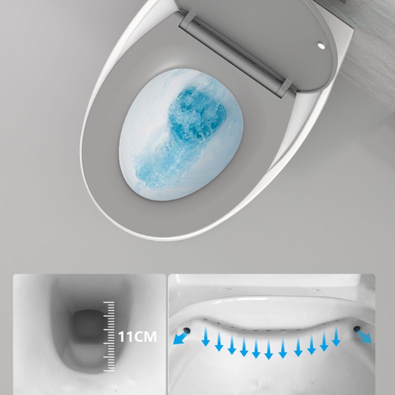 Contemporary Wall Hung Toilet Bowl Slow Close Seat Included Urine Toilet for Washroom