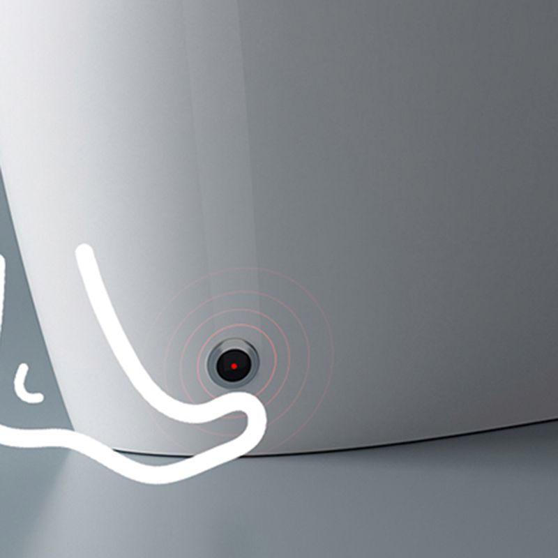 Minimalist White Floor Standing Bidet with Heated Seat and Remote Control Included