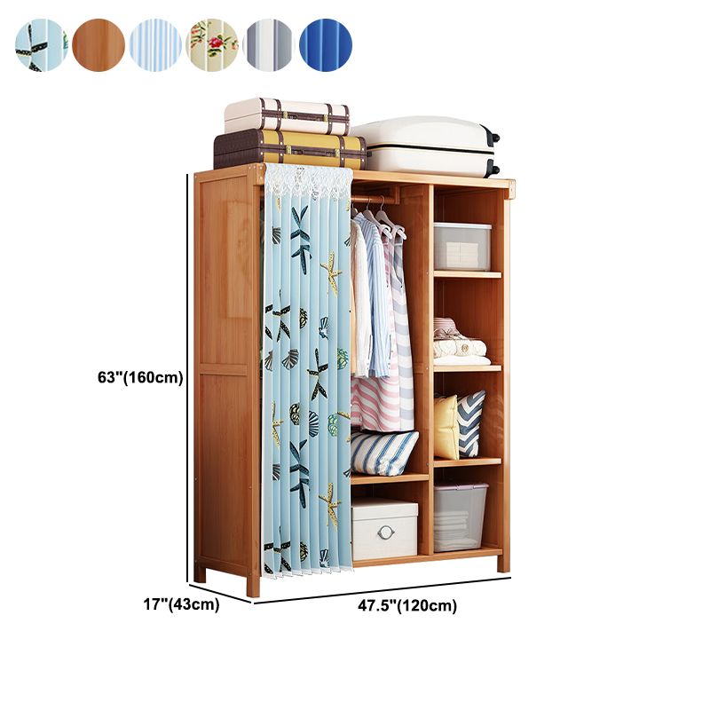 Rectangular Wardrobe Cabinet Modern Style Home Wooden Wardrobe Closet
