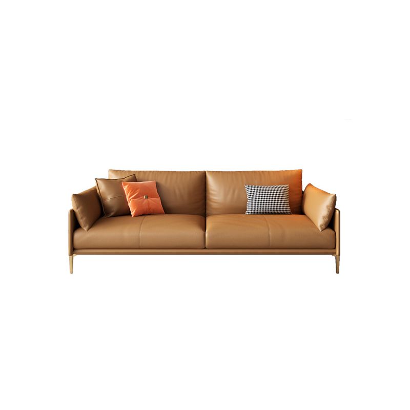Stationary with Storage Living Room Pillow Top Arm Brown Seating