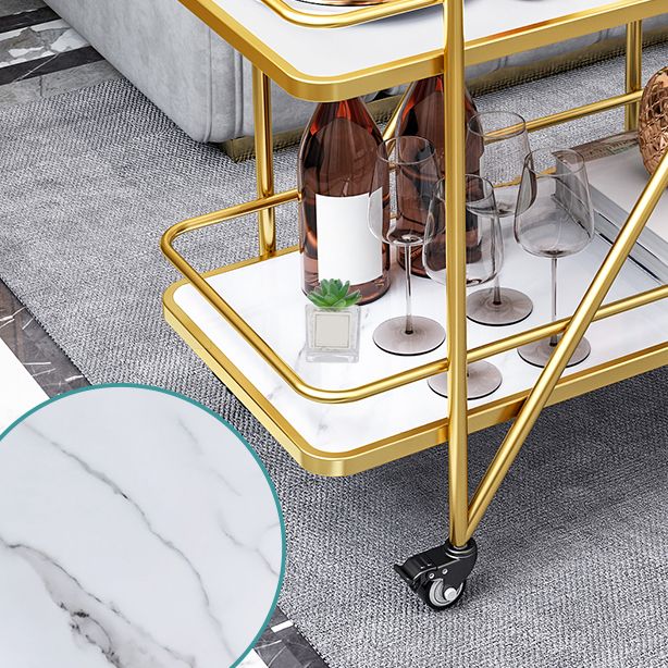 29.92"H Stationary Modern Prep Table Metal Rectangular Prep Table for Home Use