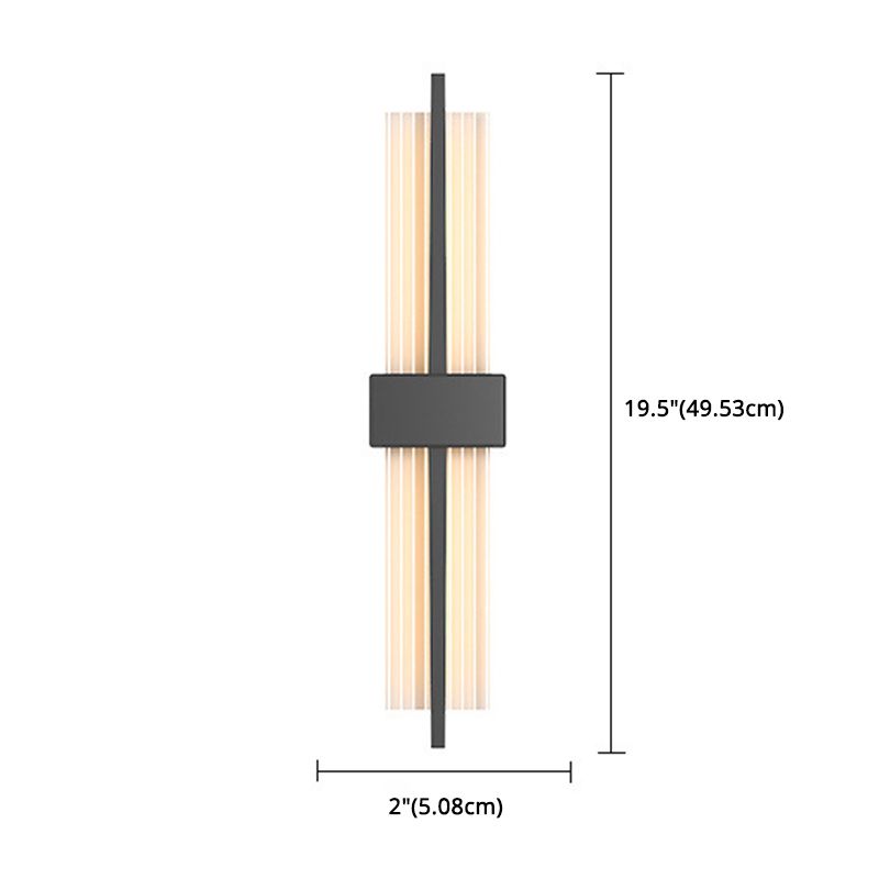 LED indoor decoratie wandbevestiging licht metalen dwarswand sconce in acryl schaduw