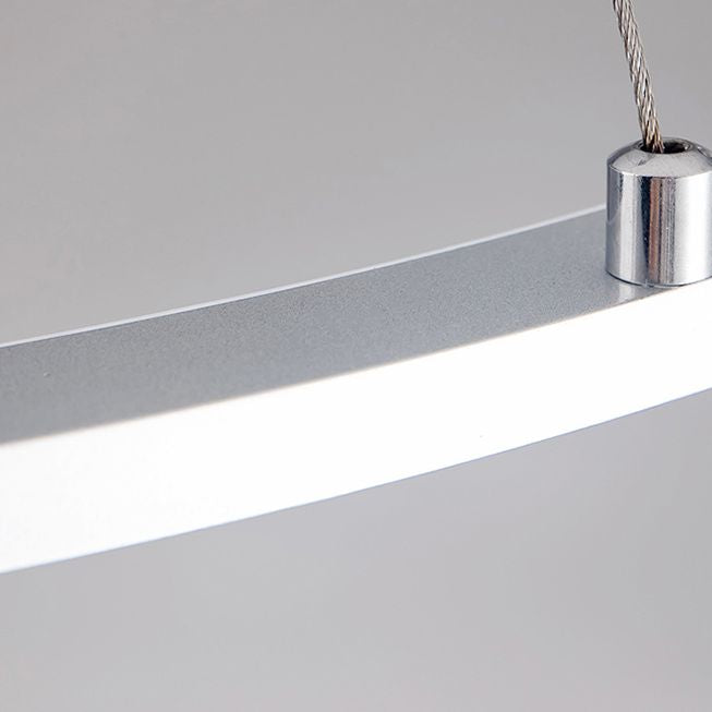 Almacina de vaso de vidrio creativo redondo LED LED Minimalismo Contemporáneo accesorio de iluminación con alambre de suspensión ajustable de 47 "