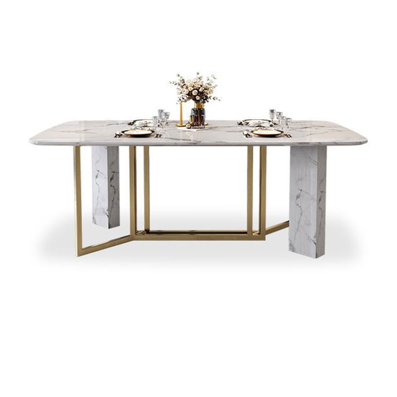 Contemporary Style Rectangle Table Set 1/4/5/7 Pieces Dining Set for Home
