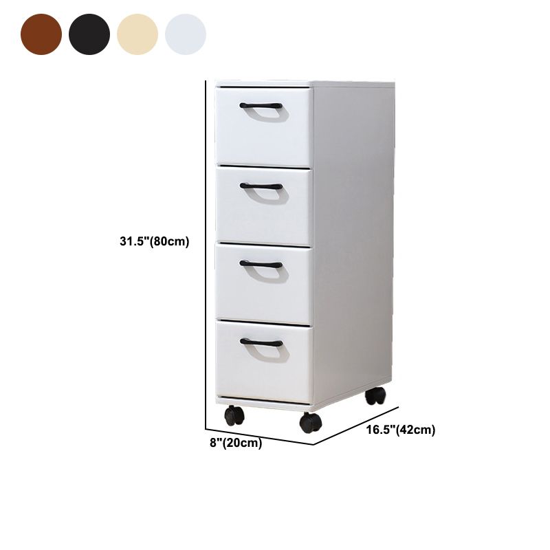 16.53" Wide Accent Chest with Drawers Solid Wood Chest with Wheels