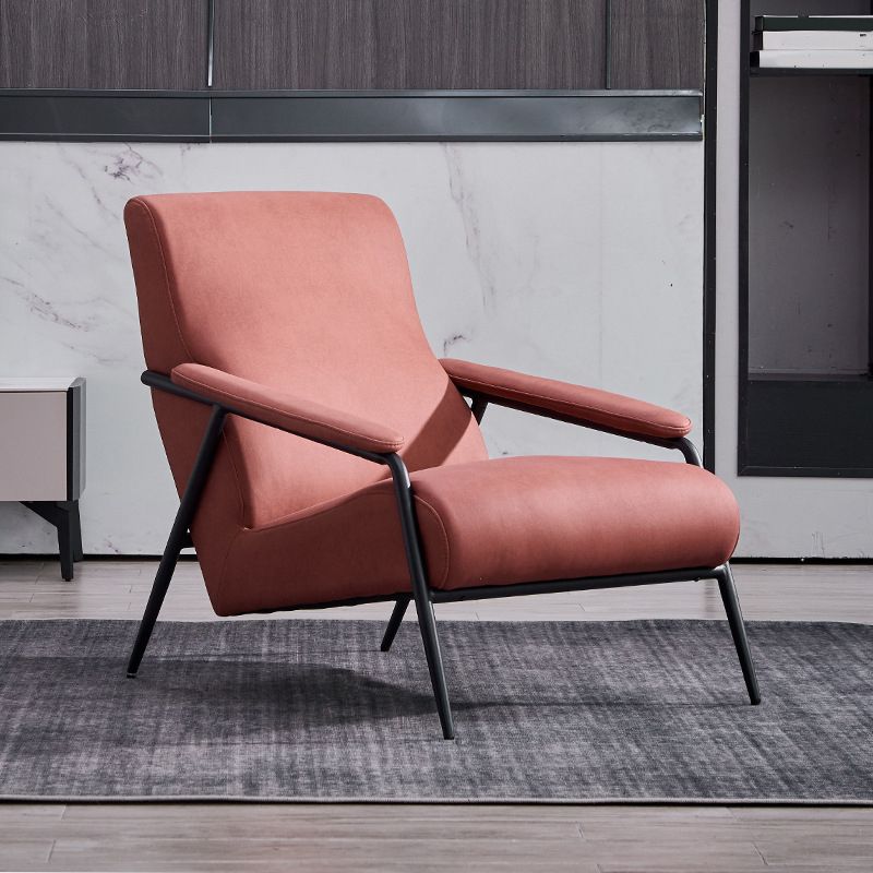 Mid-century Modern Bedroom Accent Armchair Solid Color Arm Chair