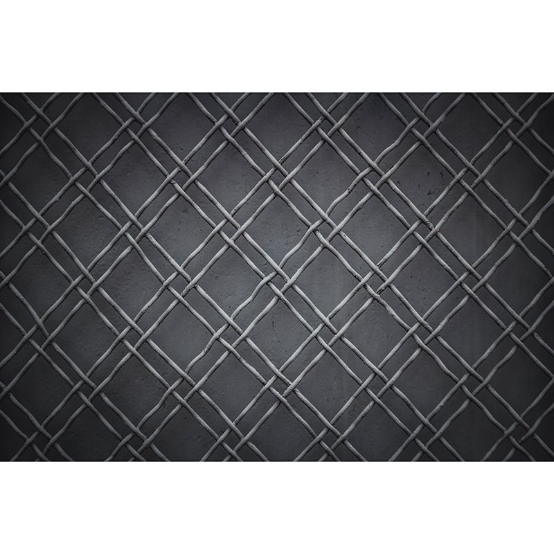 Industry Metal Gear Mural Wallpaper Dark Color Mildew Resistant Wall Covering