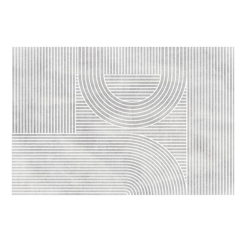 Green Modern Rug Polyester Graphic Rug Stain Resistant Rug for Living Room