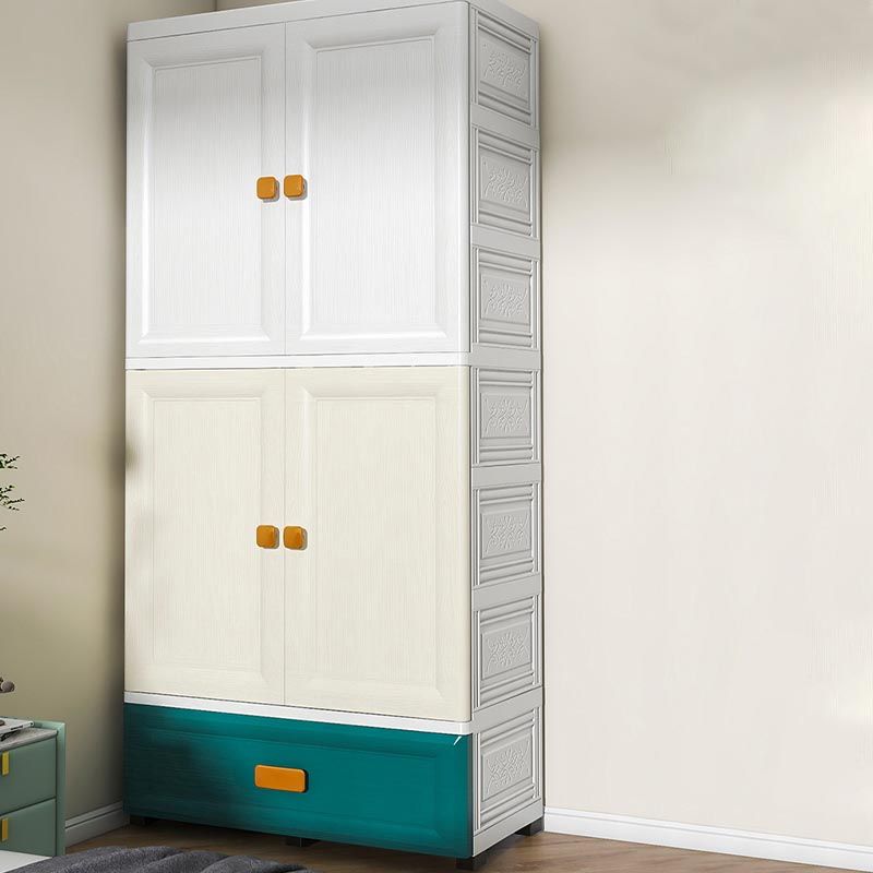 Contemporary Bathroom Wardrobe Plastic Wardrobe Closet with Legs