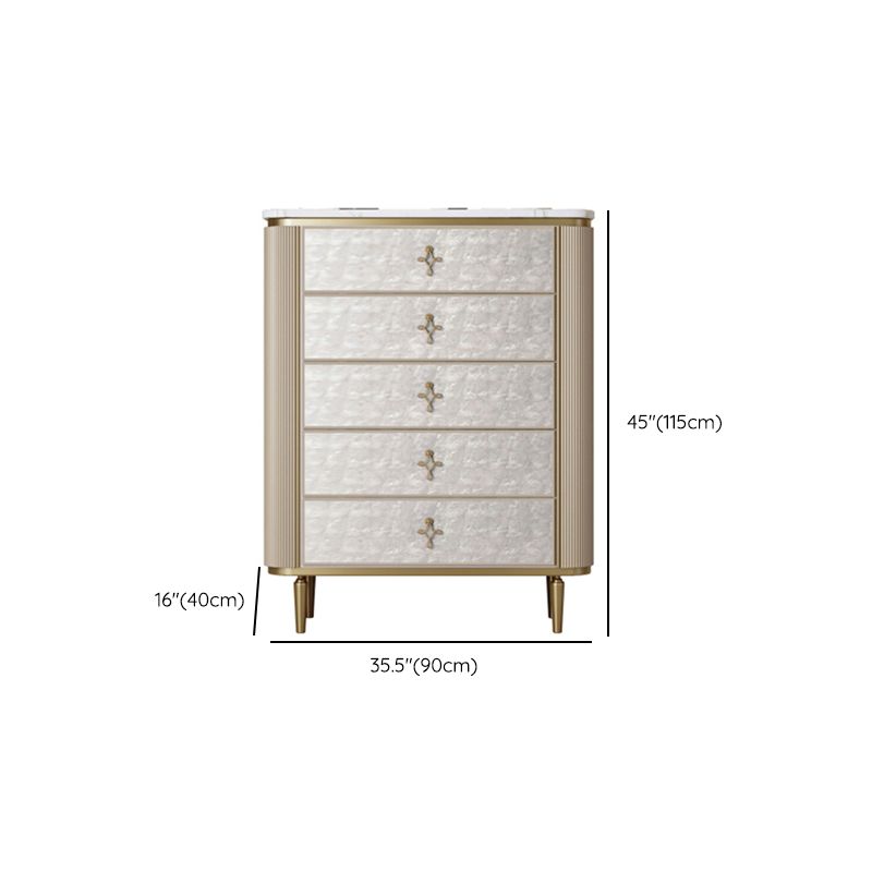 Modern Storage Chest Gold Storage Chest Dresser with Drawers