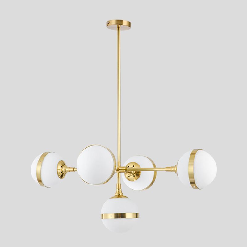 Stile moderno a forma sferica luci isola