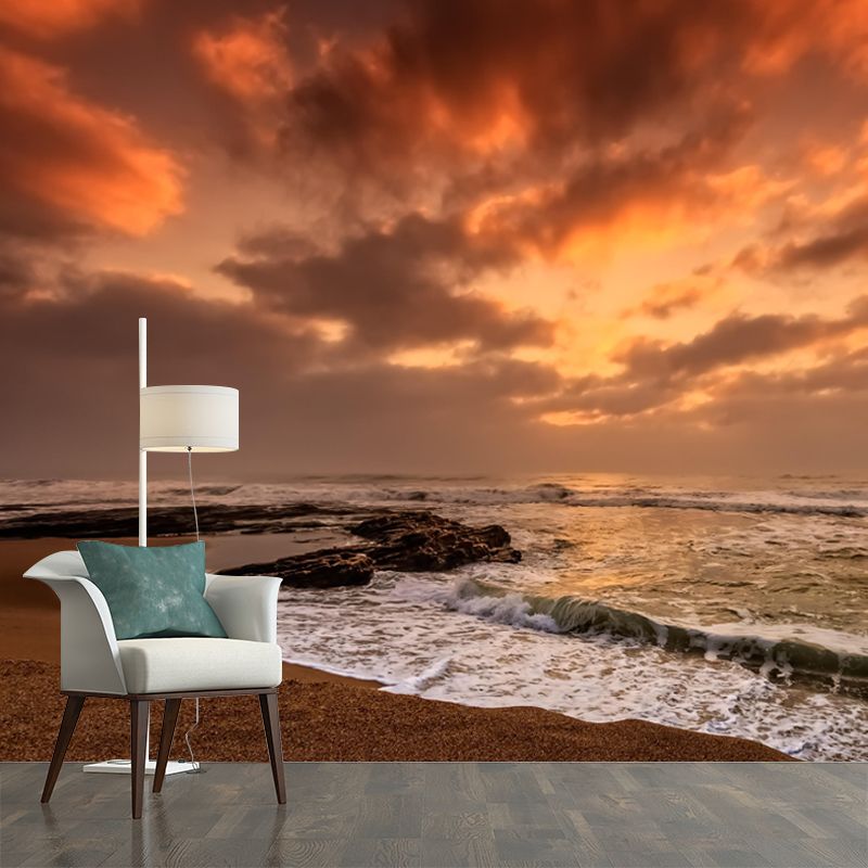 Photography Seascape Mural Wall Decor Environment Friendly for Living Room