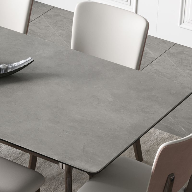 Nordic 1/4/5/7 Pieces Furniture Rectangle Stone Dining Table Set for Kitchen