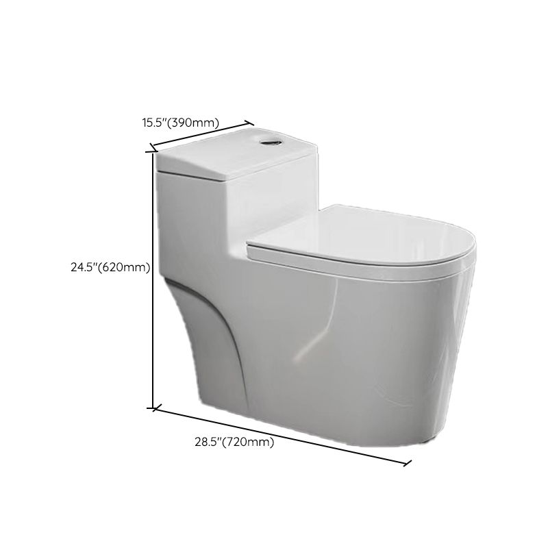 Modern 1-Piece Flush Toilet Floor Mount Urine Toilet for Bathroom