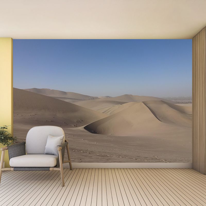 Desert Mural Contemporary Photography Style Wallpaper Mildew Resistant for Bedroom