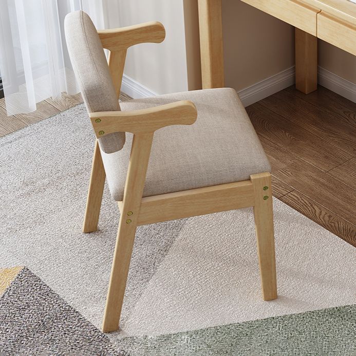 Contemporary Wood Indoor Open Back Dining Side Chair 20'' Wide Dining Chair