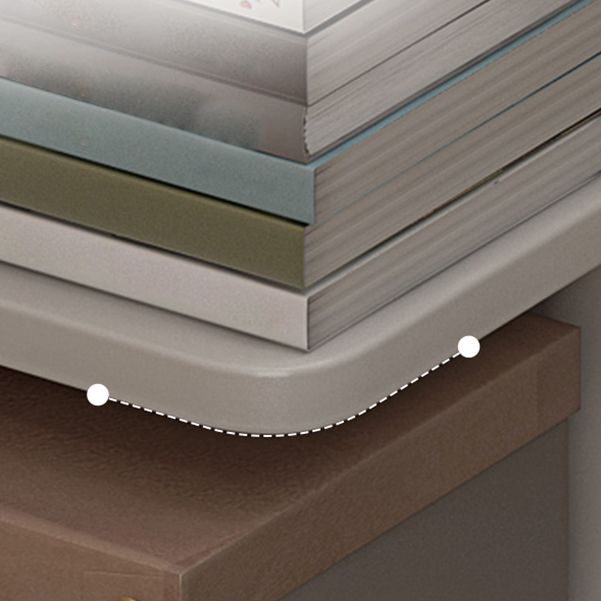 13.78"W Bookshelf Urban Style Invisible Bookcase for Office and Home