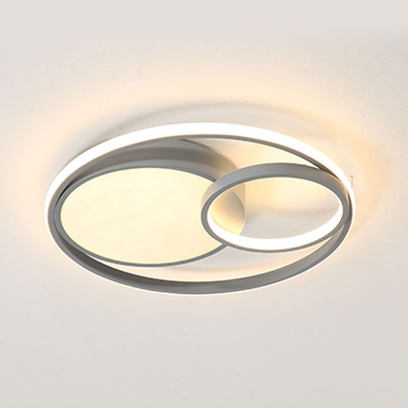 Lámparas circulares de montaje empotrado para techo, accesorios de iluminación modernos para sala de estar