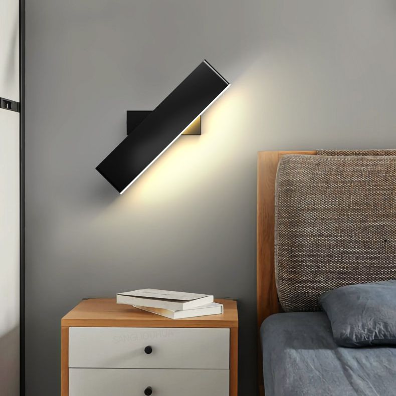 Luz de lectura rectangular de la pared acrílica de metal LED para la luz de la pared de lectura rectangular para la cama