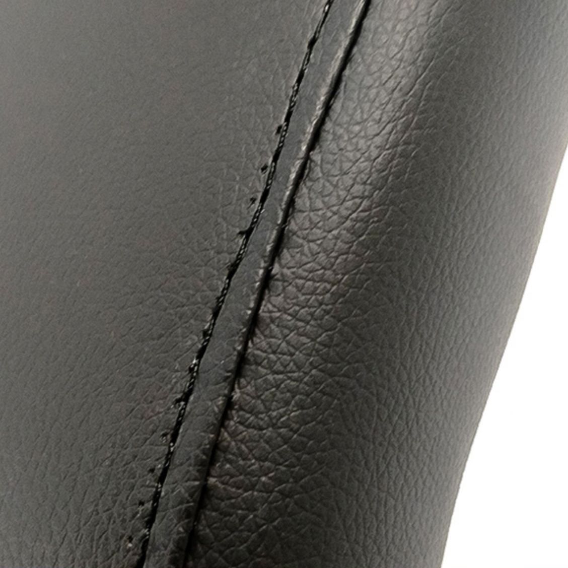 Silla sin brazos de comedor de cuero PU Glam, sillas de comedor de metal para uso doméstico
