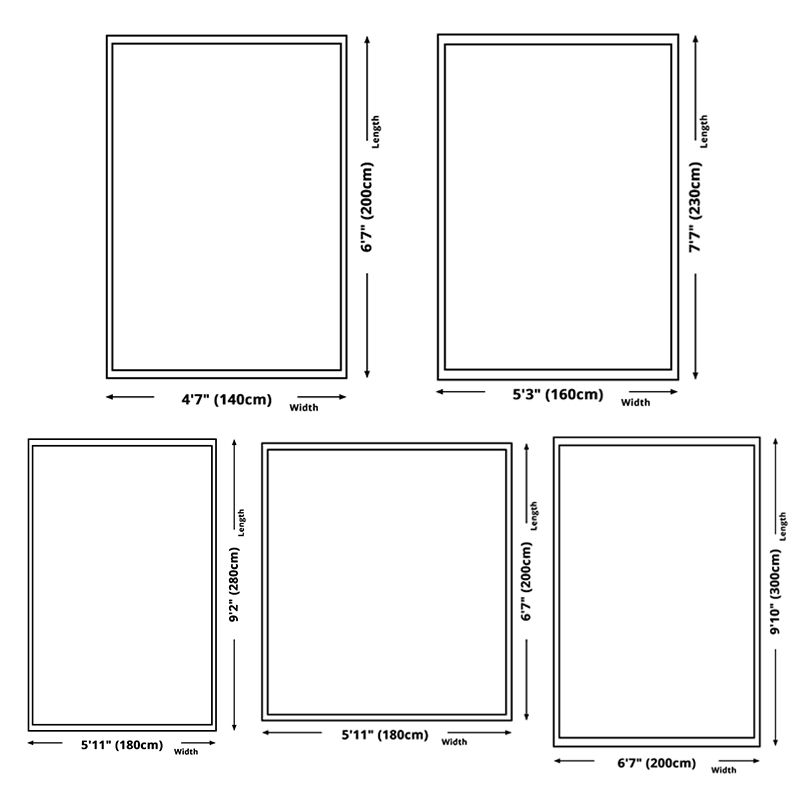 Abstract Painting Rug Polyester Area Rug Washable Carpet for Living Room, Office