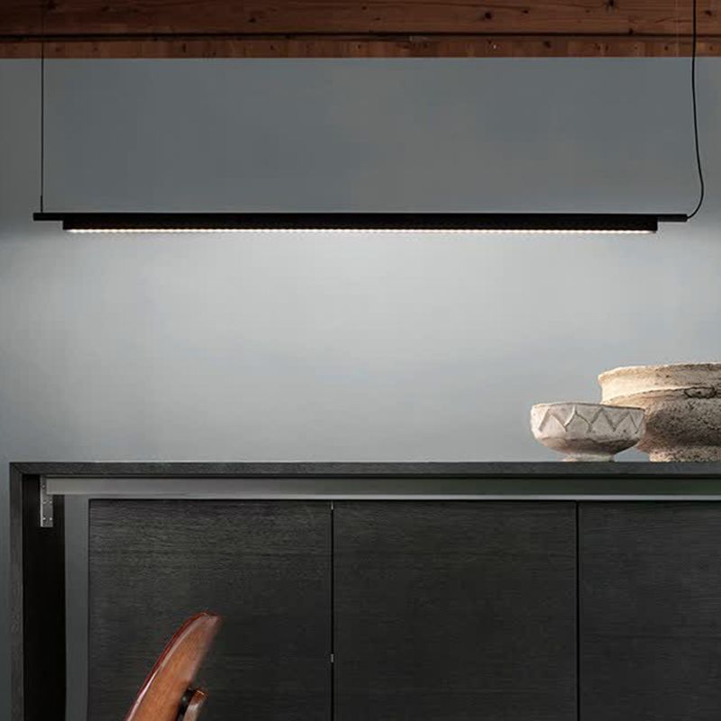 Illuminazione a sospensione lineare luci isola sospesa il lampadario moderno a pendente moderno
