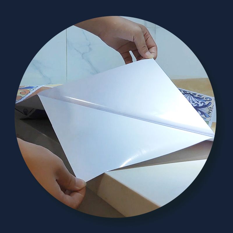 Rectangular Wall Tile Peel and Stick Geometric Print Stick Kitchen Wallpaper