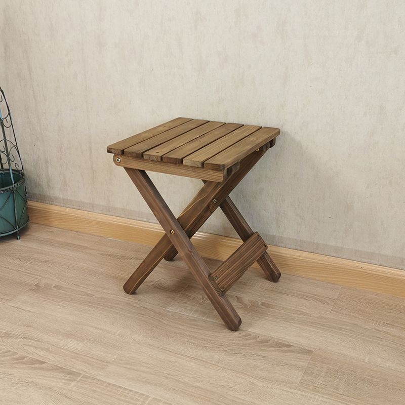 Contemporary Armless Patio Chairs Wood Folding Dining Side Chair