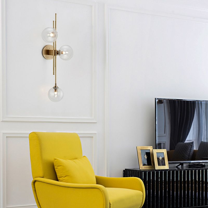 29,5 "Lampada da parete ad alta semplicità da parete 3 teste Luci di applique per foyer camera da letto