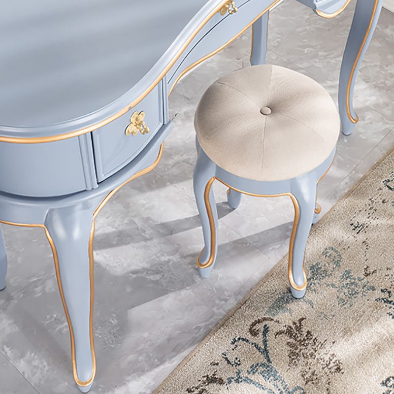 Victorian 3-Drawer Makeup Counter Solid Wood Vanity Dressing Table