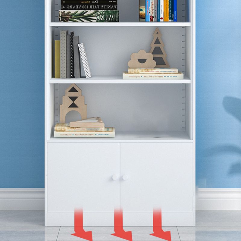 13" Wide Modern Bookshelf Closed Back Bookcase with Rectangular Shelves