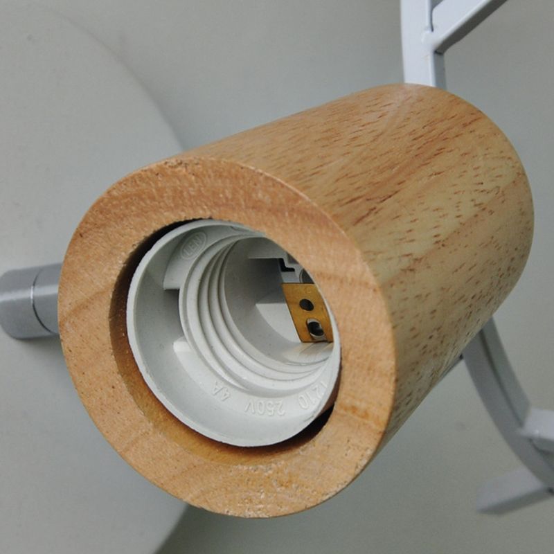 Unique Shape Wood Vanity Lamp Modern Style 1 Light Vanity Light Fixture