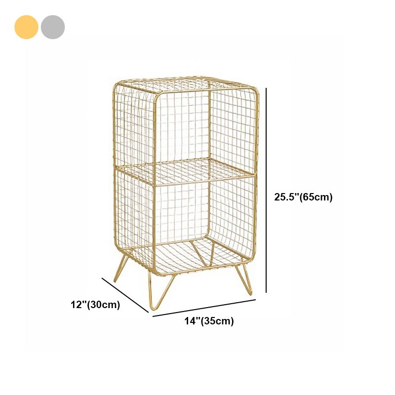 Industrial Standard Bookcase Contemporary Metal Closed Back Bookcase