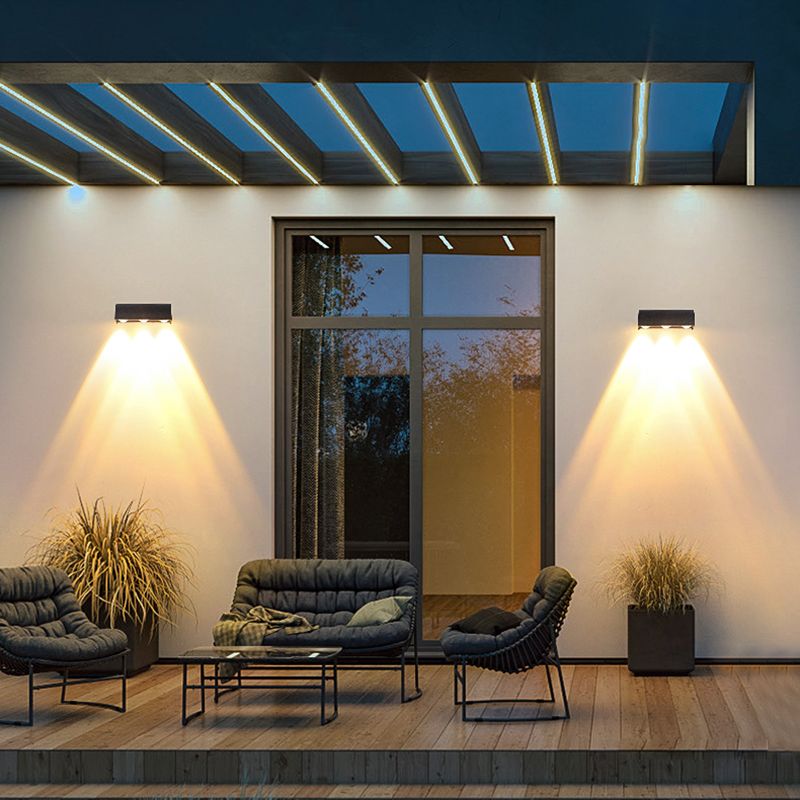 Géométrique contemporain Simple Murce LED 3 Light Murd Murd Lightture pour extérieur