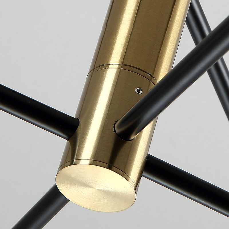 Lámparas colgantes de forma de geometría estilo moderno de metal colgante de metal accesorios