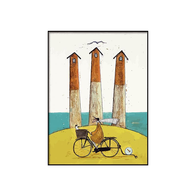Freizeitfigur, Wanddekoration, pastellfarbenes Leinwandgemälde, strukturiert, mehrere Größen