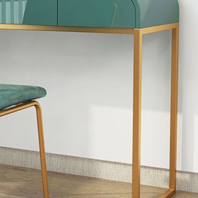 15.74" Wide Makeup Counter Lacquer Glam Vanity Tables with 3 Storage Drawers