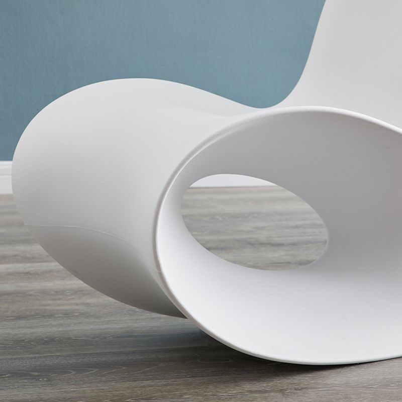 Contemporary Rocking Accent Chair Plastic & Acrylic Rocker Chair