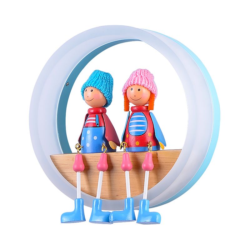 Cartoon Big O Wall Light con coppia Light Acrilic Sconce Light for Child Camera Restaurant