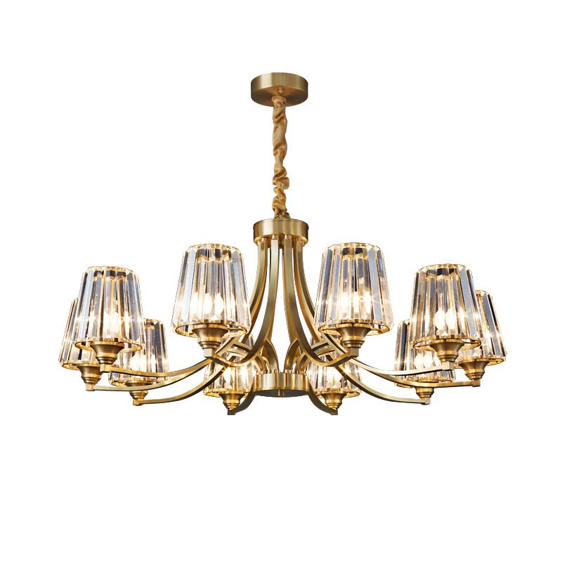 Sputnik Clear Glass Chandelier Pendant Light Industrial Living Room Chandelier Lighting