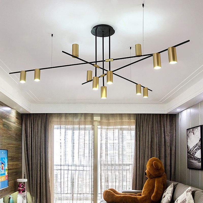 Modern Geometric Island Pendant Lights Metal Multiple-Light Island Pendant Lights