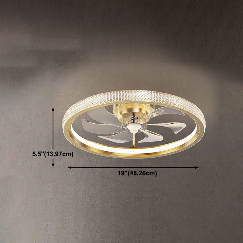 Iluminación de ventilador de techo de estilo moderno iluminación de ventilador de techo de metal para dormitorio