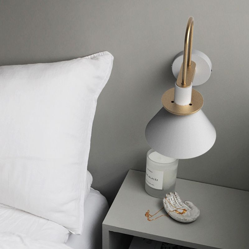 Modern Metal Wall Sconce Colorful Wall Light Fixture for Bedroom