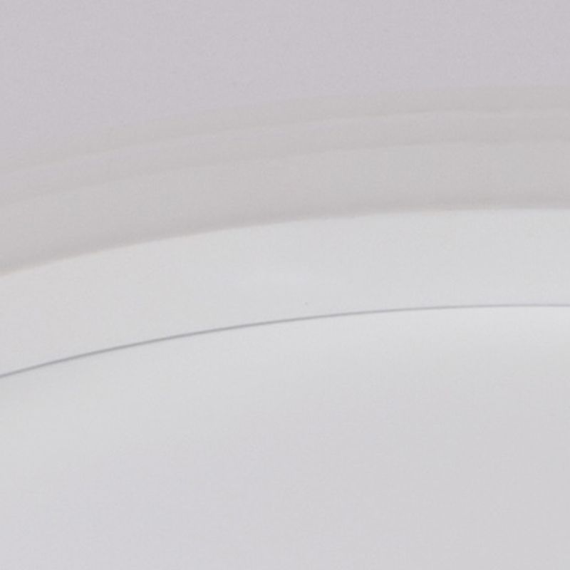 Circle Shape Flush Mount Modern Style Acrylic 1 Light Flush Light in White